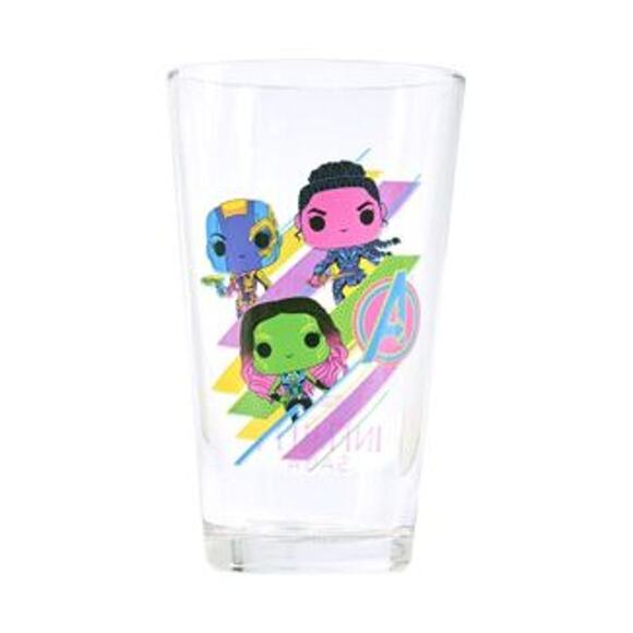 Funko Marvel Women Neon Drinking Glass Set 2pk 12 fl oz - Picture 5 of 8